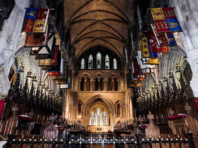 Inside St Patrick's Cathedral, Dublin