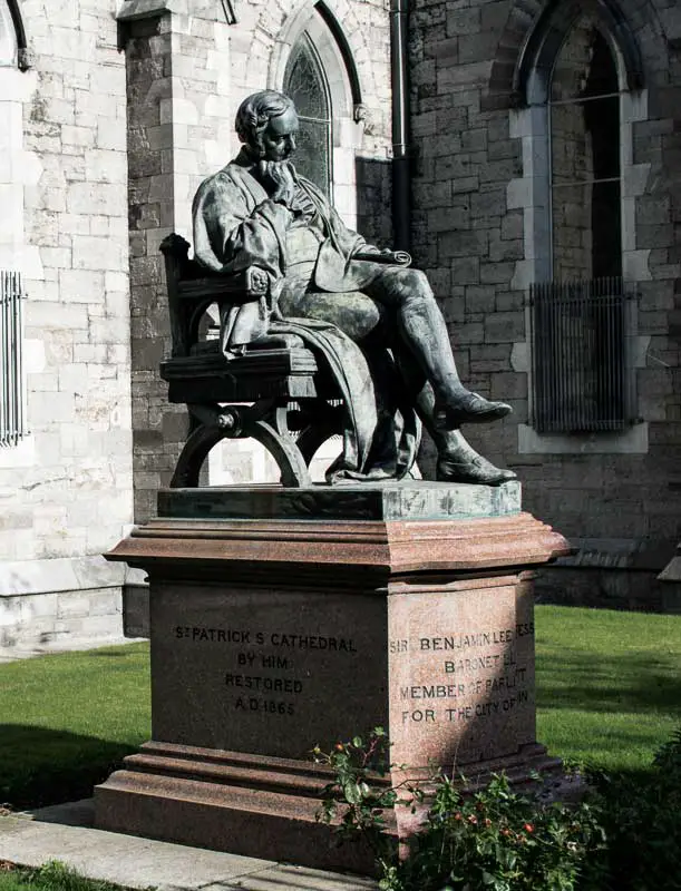 Benjamin Lee Guinness, statue outside St Patrick's Cathedral in Dublin