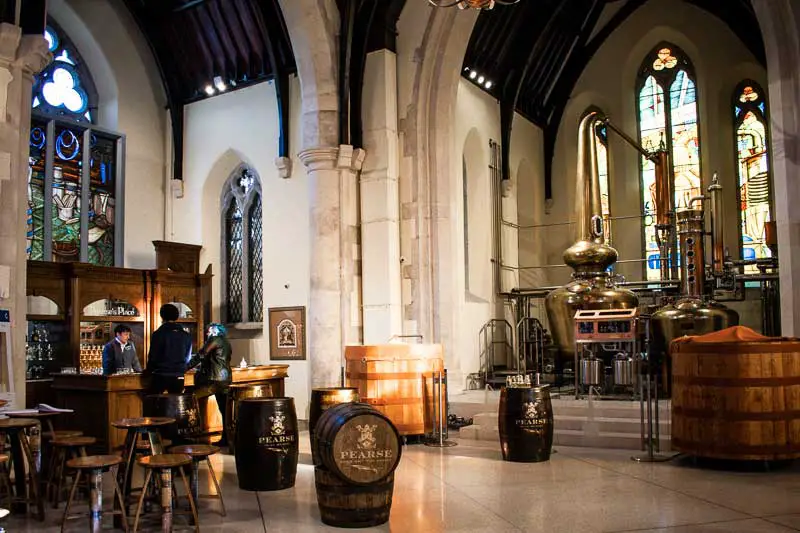 Inside the church of St James, of the new distilleries in Dublin