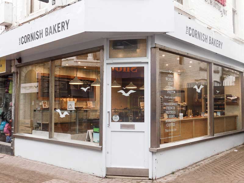 Cornish Bakery in Newquay, Cornwall, UK