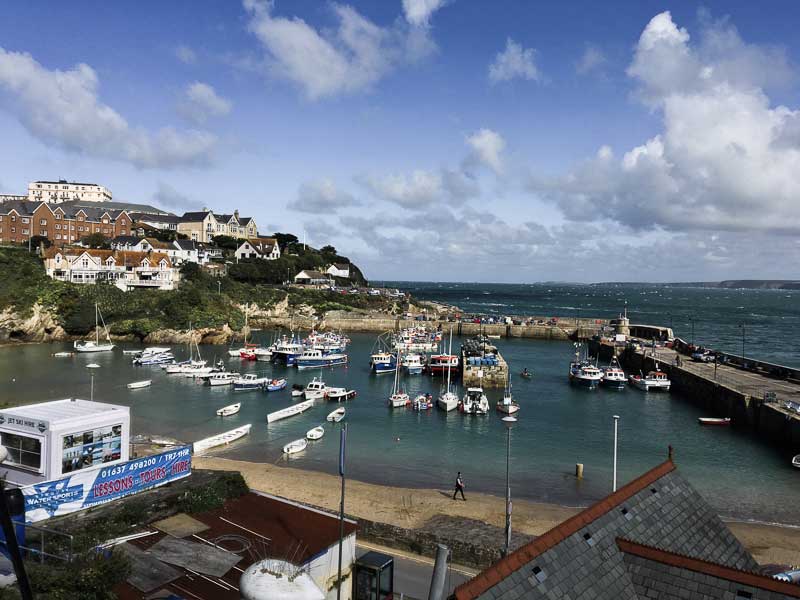 Newquay Old Harbour in Cornwall