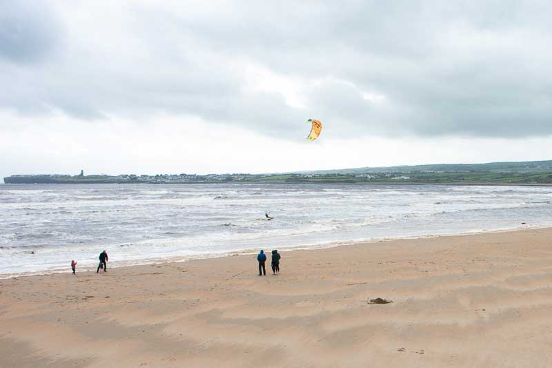 Kitesurfers in Lahinch, Ireland