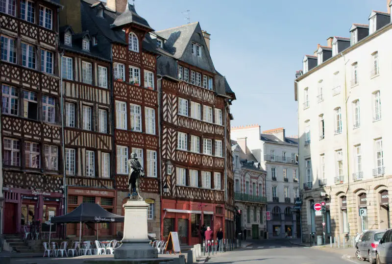 Place du Champ-Jacquet in Rennes Historic Centre