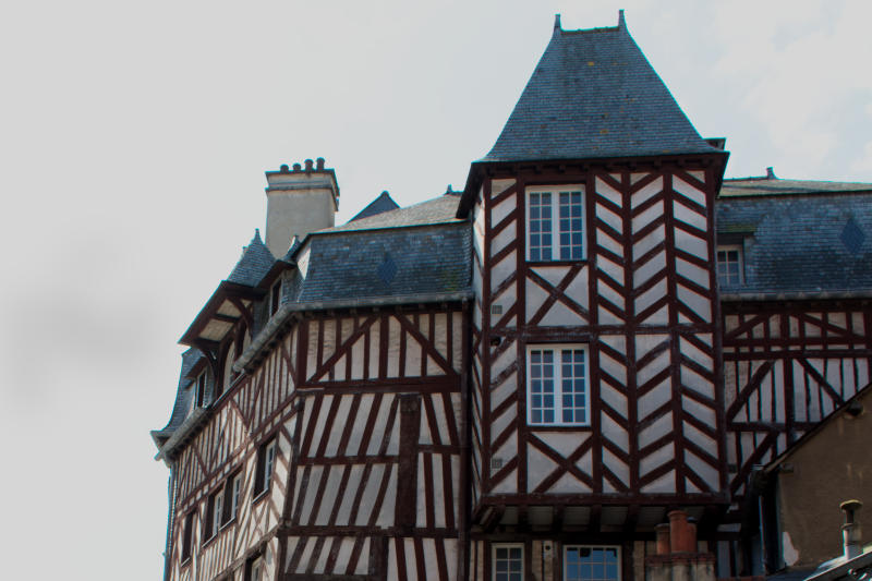 Half-timbered Houses, Place du Champ-Jacquet, Rennes