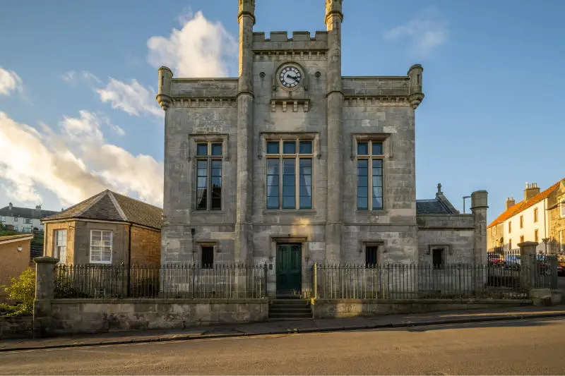 A Gothic 19th Century Town Hall, one of Scotland's unique & historic place to stay in Scotland