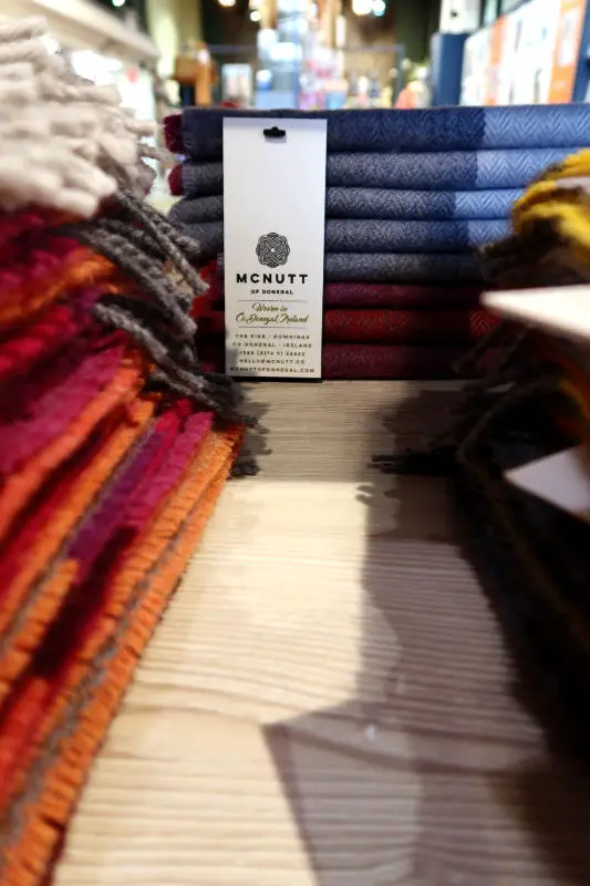 McNutt scarves, Kilkenny Shop in Dublin, Ireland