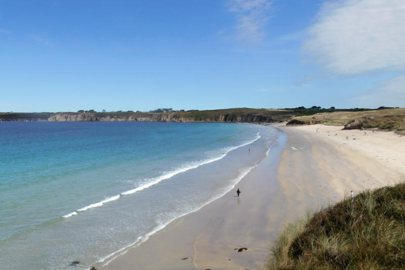 Beach in Brittany, France