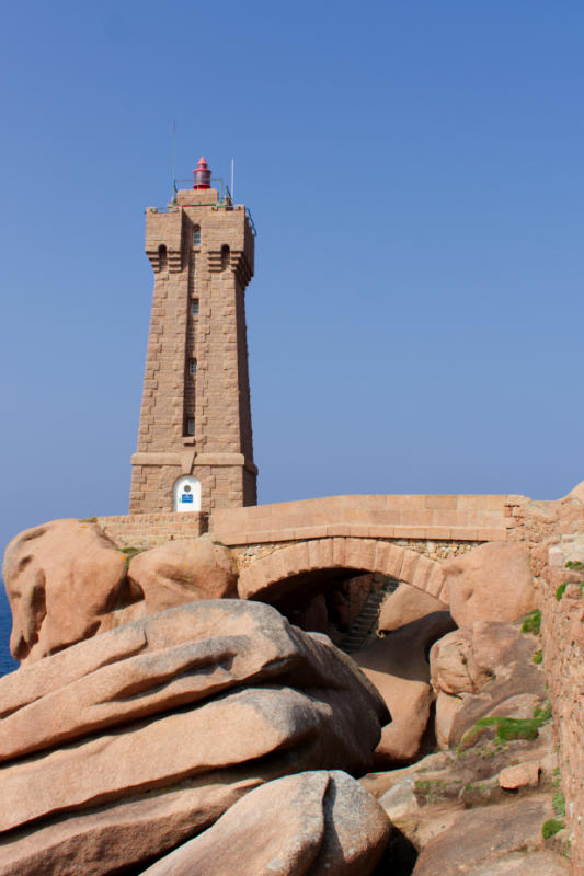 Ploumanac'h Lighthouse in Brittany, France