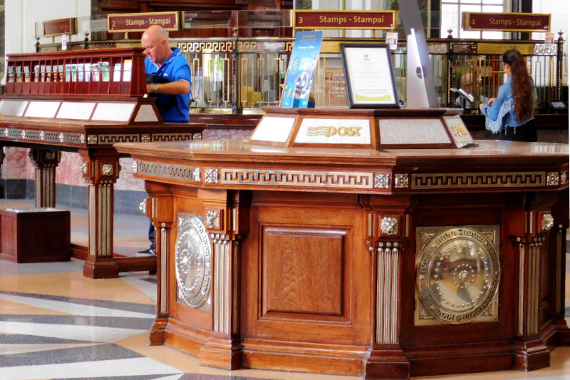Bureau de poste à Dublin, en Irlande