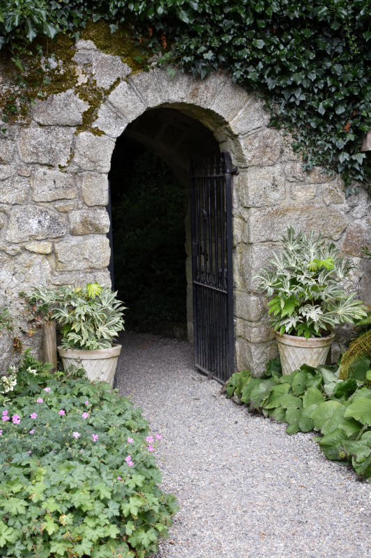 Entrée dans les jardins d'Altamont en Irlande