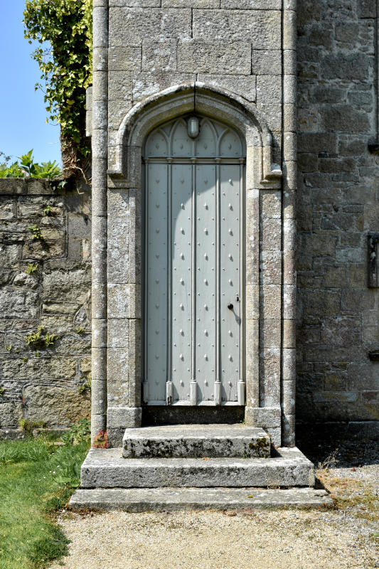 Entrée de la chapelle privée de Borris House dans le comté de Carlow, en Irlande