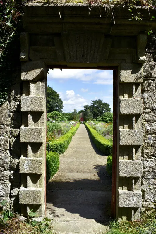 Gate to the walled garden in Duckett's Grove, Ireland