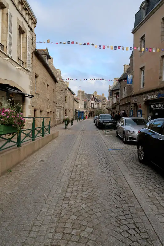 Street with Restaurants in Roscoff