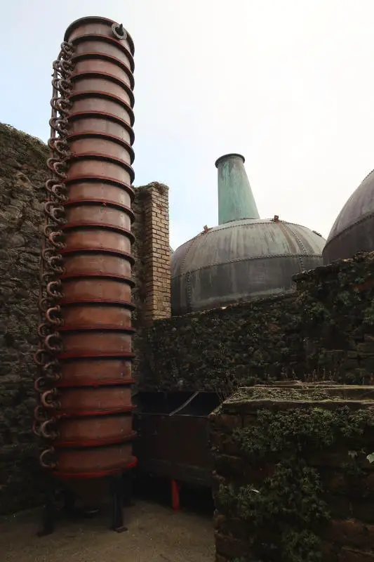 Old Pot Stills at Kilbeggan Distillery in Co. Westmeath, Ireland