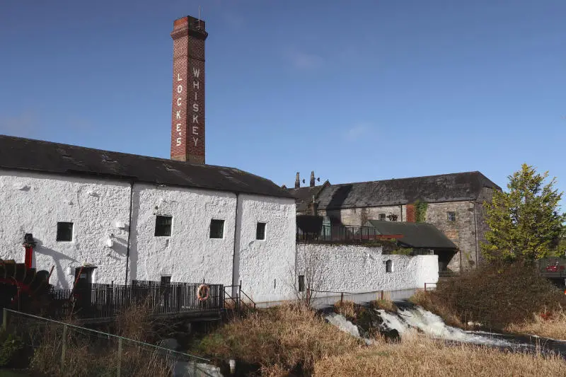 Kilbeggan Distillery on the bank of the River Brosna, County Westmeath, Ireland