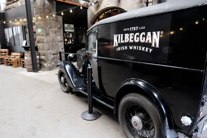 Vintage Car at Kilbeggan Distillery Visitor Centre. Ireland